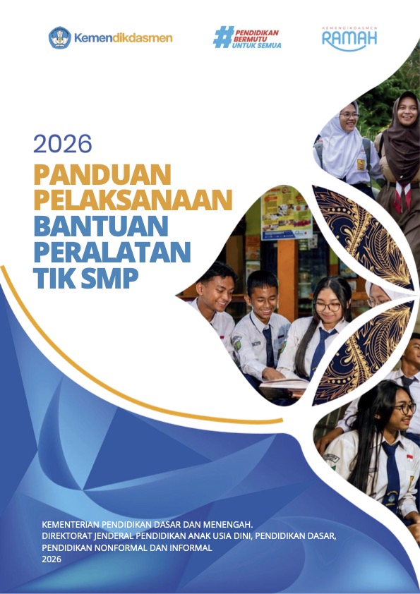 Cover PANDUAN PELAKSANAAN BANTUAN PERALATAN TIK SMP